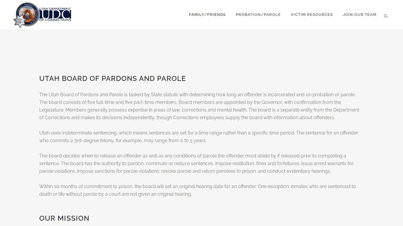 Utah Board of Pardons and Parole